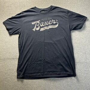 Eddie Bauer Graphic T Shirt Mens Large Navy Blue Short Sleeve Seattle Tee